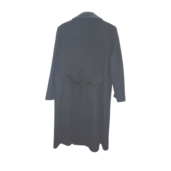 Vintage Forecaster Of Boston Wool Blend Long Overcoat Black Made In Usa - Picture 6 of 14